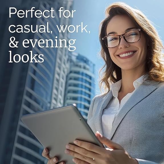 CCVOO Mix & Match Reading Glasses for Women - Lightweight, Comfortable Fit, Clear Vision - Blue Light Blocking