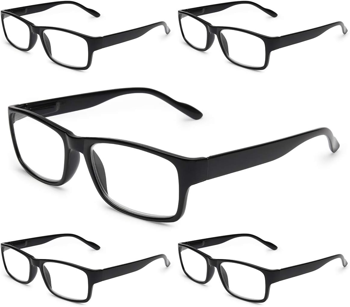 Gaoye 5-Pack Reading Glasses Blue Light Blocking, Readers for Women Men