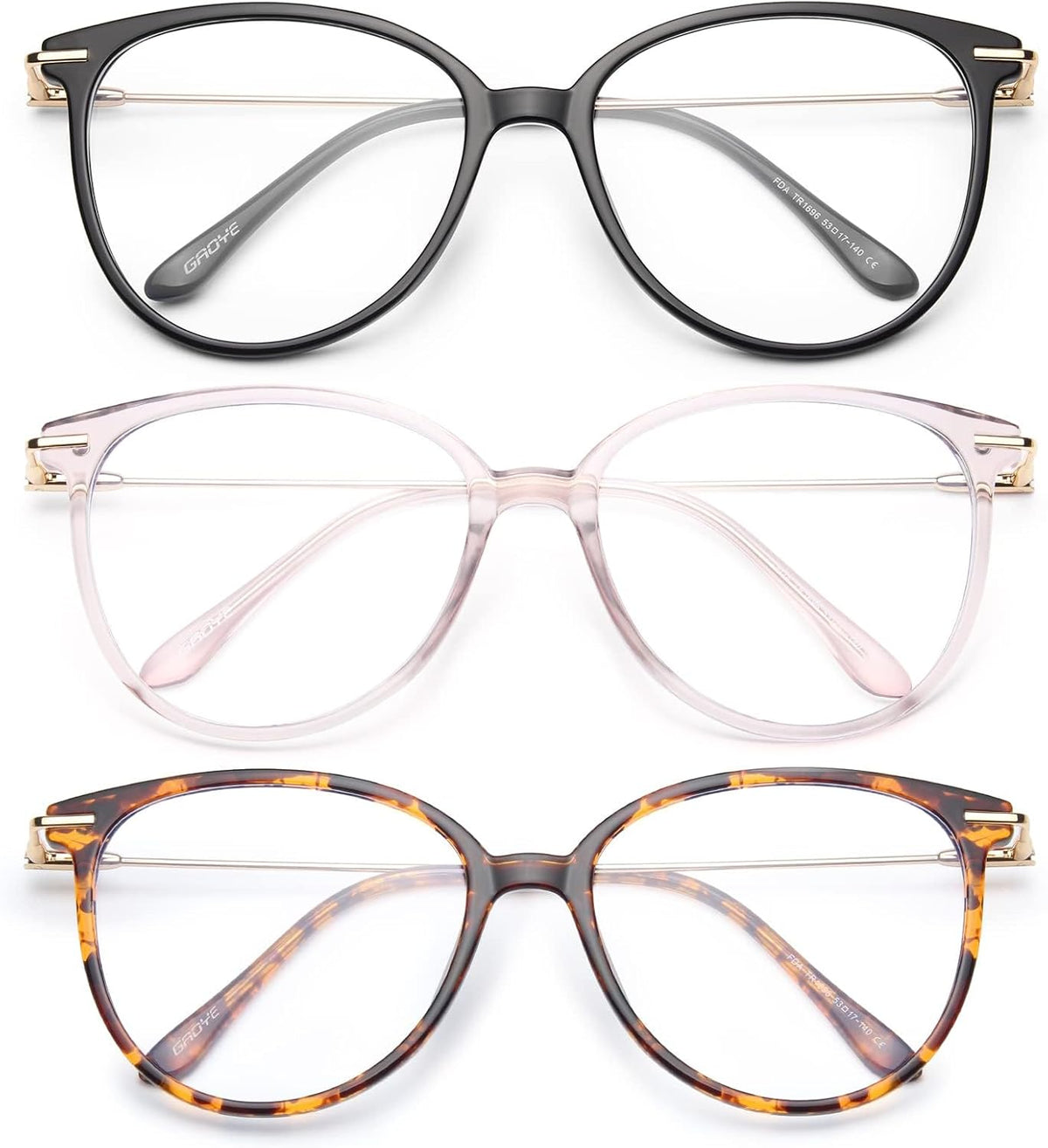 Blue Light Blocking Glasses Fashion Round TR90 Frame Transparent Eyewear Mint Classic TR90 Oval Blue Light Glasses - Lysander main image 2